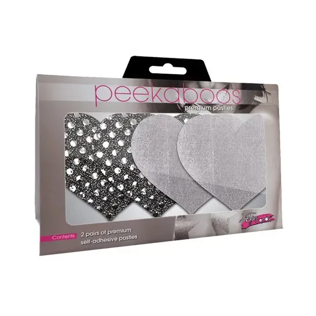 Dark Angel Hearts - Silver Pack Of 2