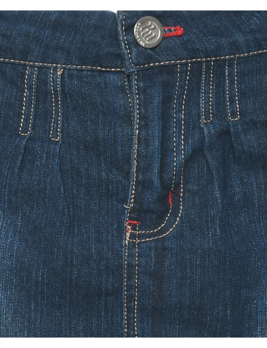 Denim Pencil Skirt - L