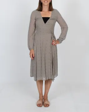 Embellished Wrap Dress