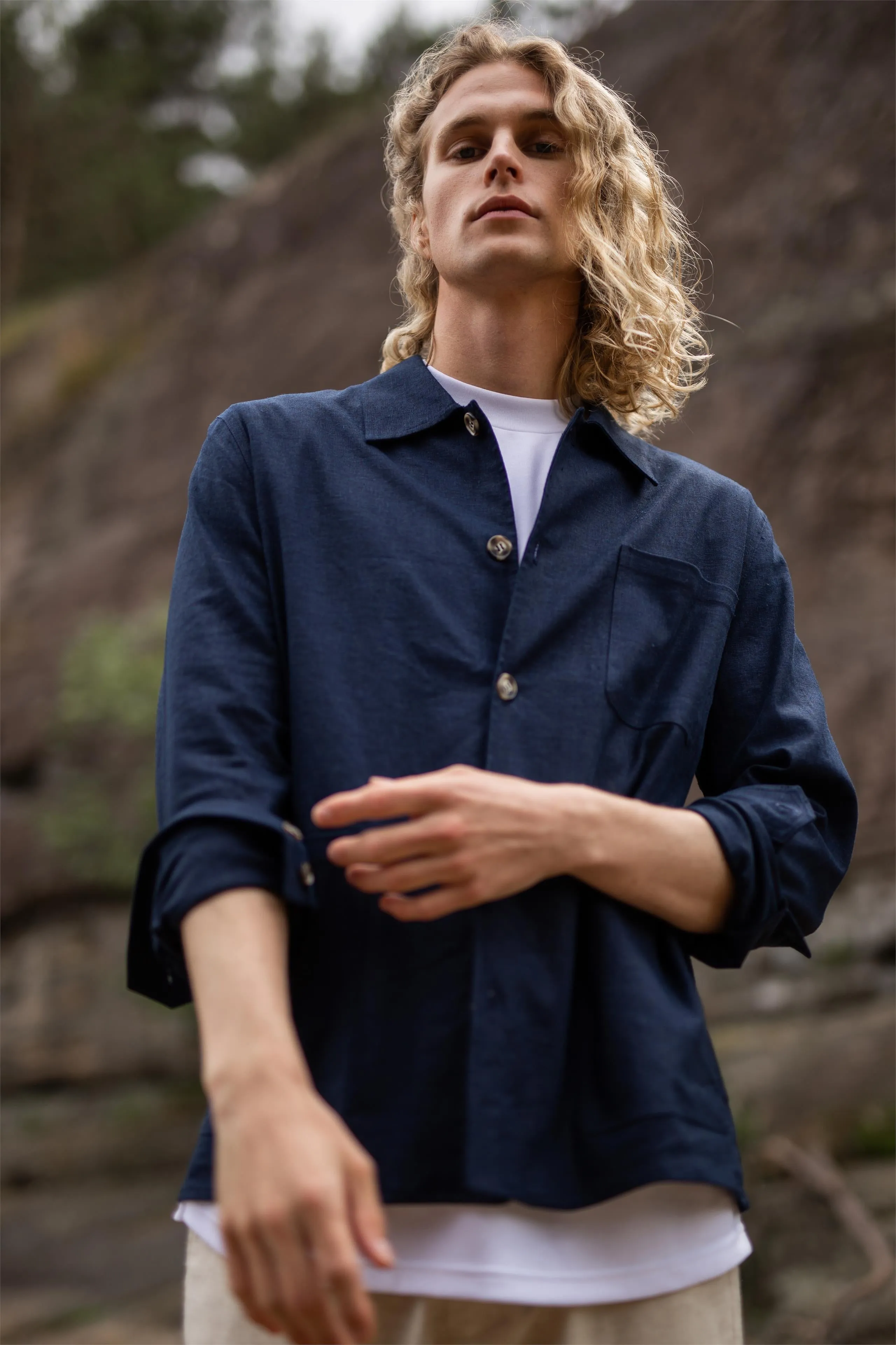 Federico Blazer - Navy Melange