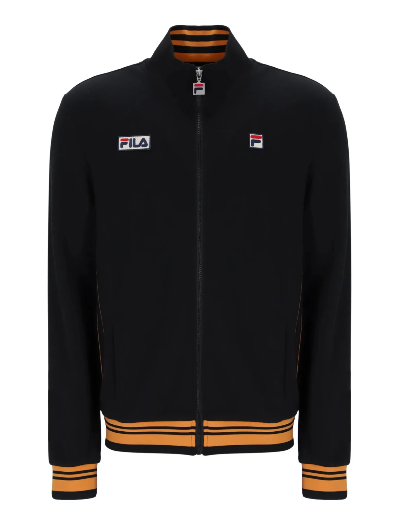 Fila Jamie Settanta Track Jacket in Black/Yam