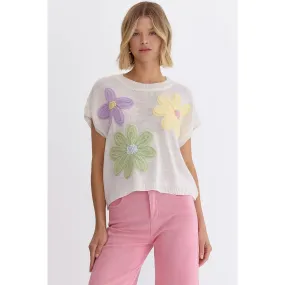 FLOWER SWEATER FRONT