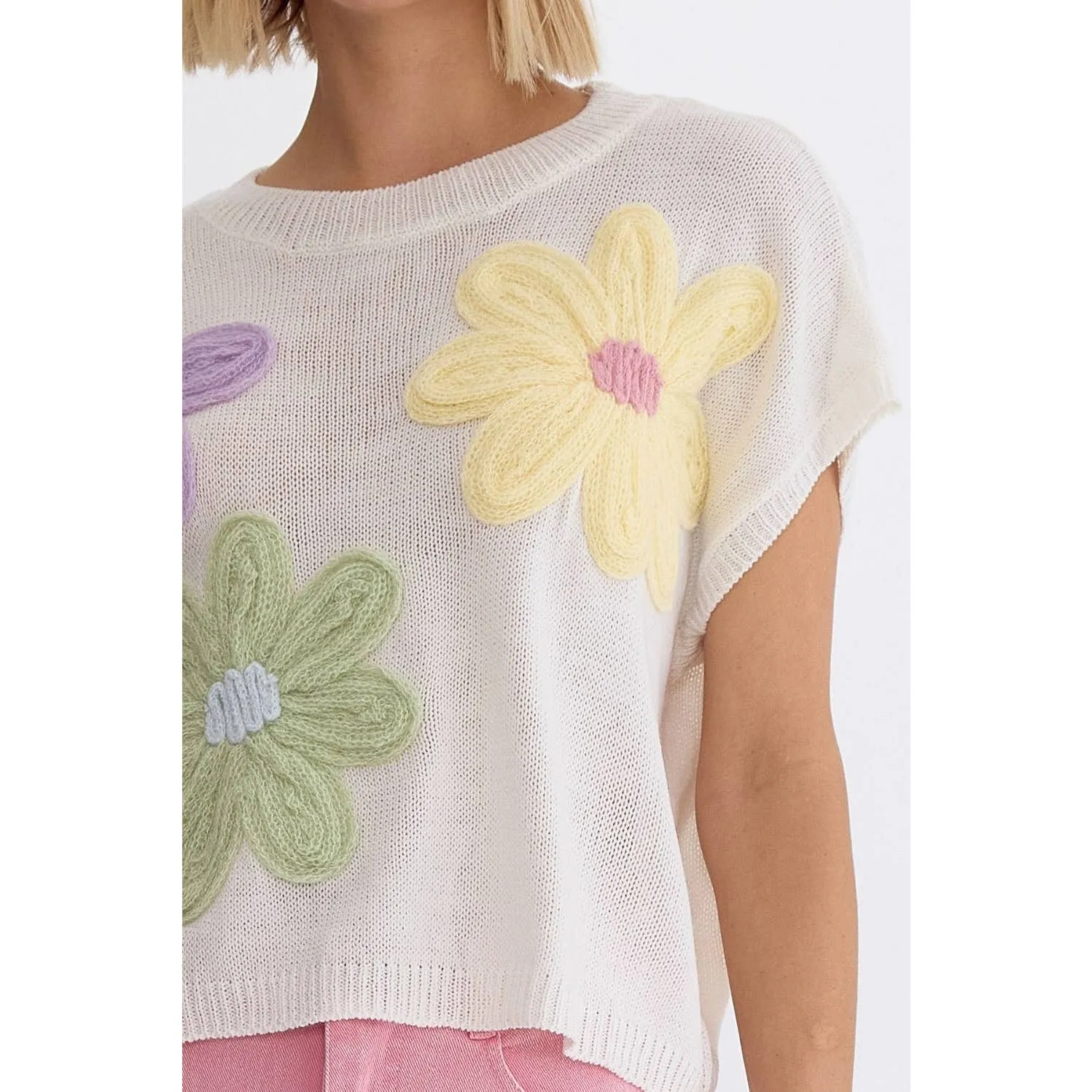 FLOWER SWEATER FRONT