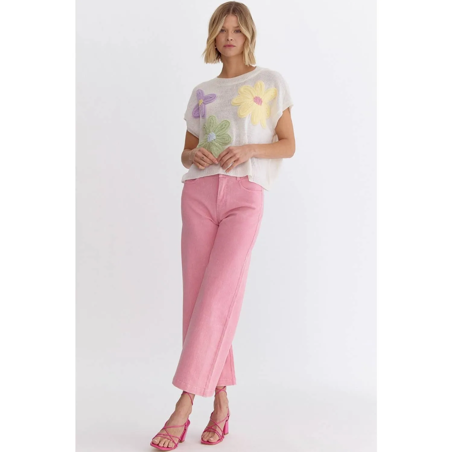 FLOWER SWEATER FRONT