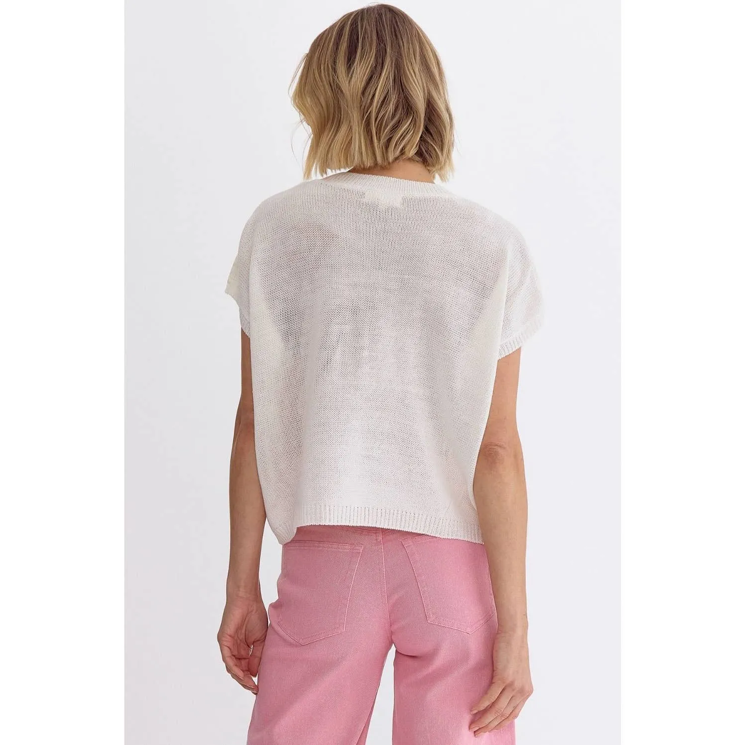 FLOWER SWEATER FRONT