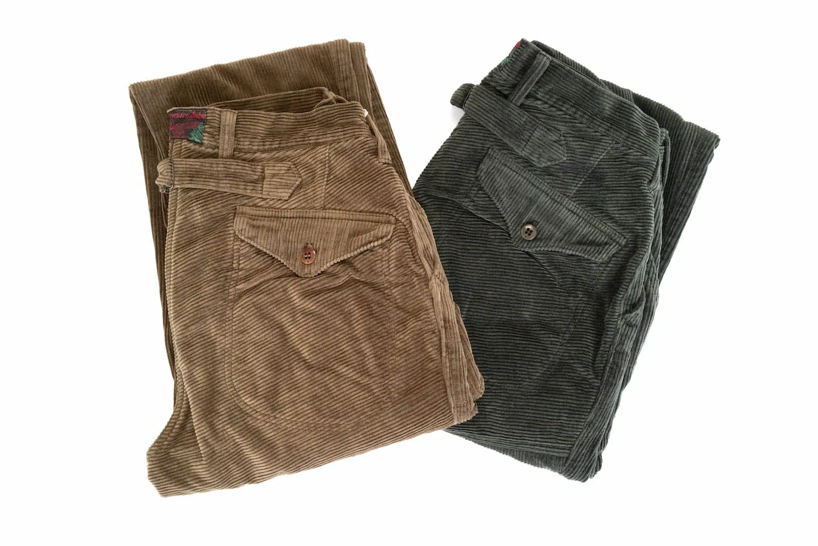 Freewheelers "Lumberjack" Heavyweight Corduroy Trousers (Forest Green)