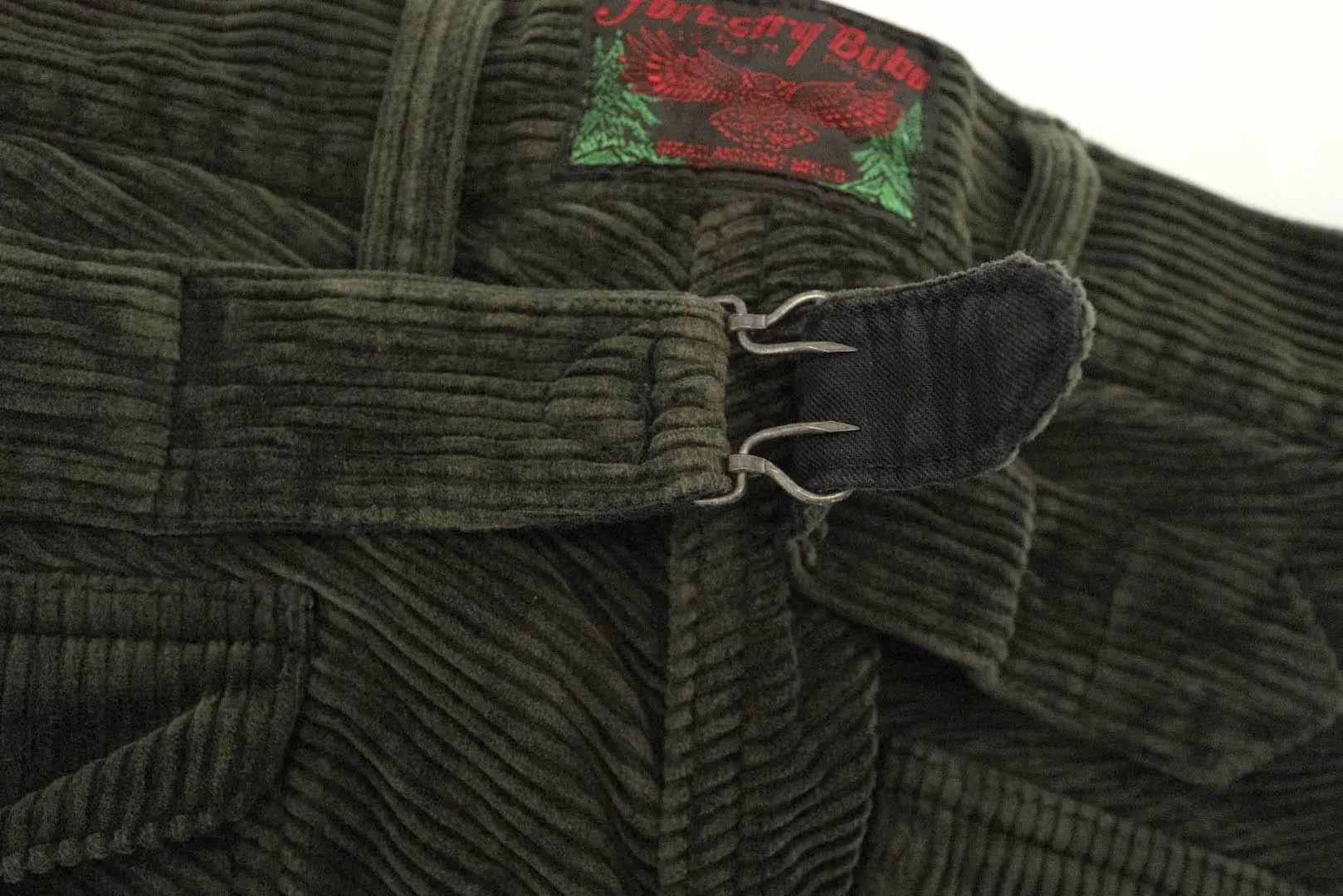 Freewheelers "Lumberjack" Heavyweight Corduroy Trousers (Forest Green)