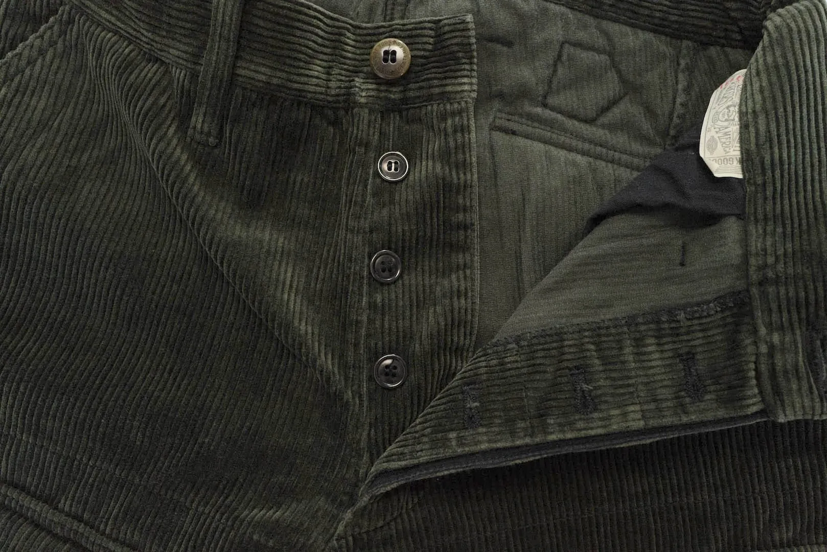 Freewheelers "Lumberjack" Heavyweight Corduroy Trousers (Forest Green)