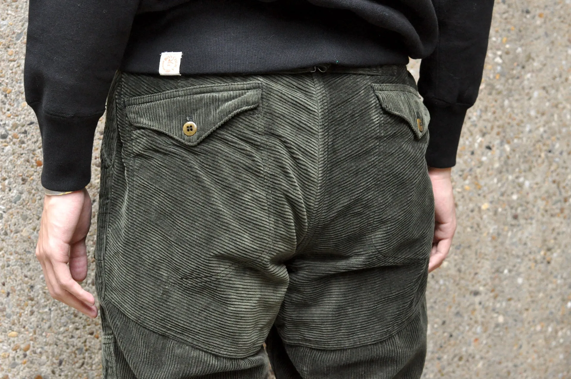 Freewheelers "Lumberjack" Heavyweight Corduroy Trousers (Forest Green)