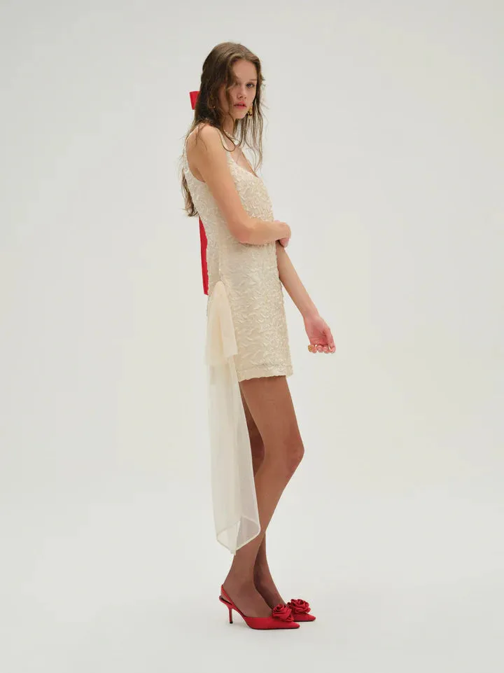 Frosted Organza Mini Dress