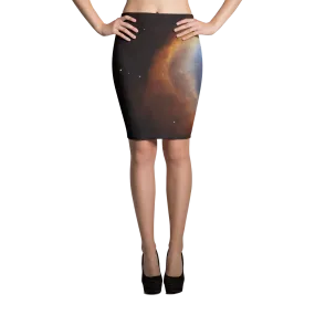 Galaxy - Glory of Helix Nebula - Pencil Skirt