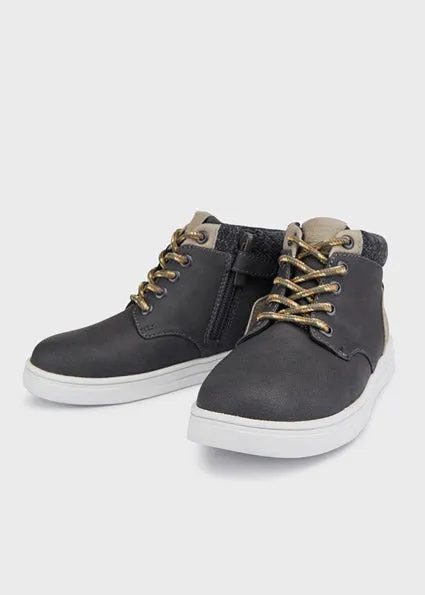 Graphite Lace-Up Boot