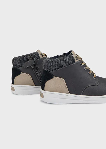 Graphite Lace-Up Boot