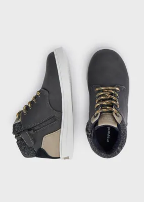Graphite Lace-Up Boot