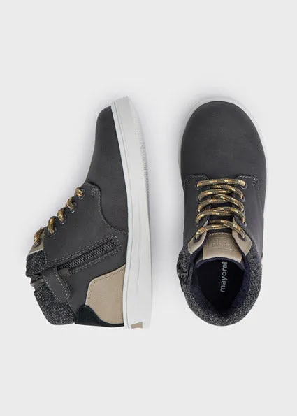 Graphite Lace-Up Boot