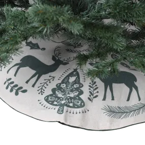 Green Scandi Tree Skirt