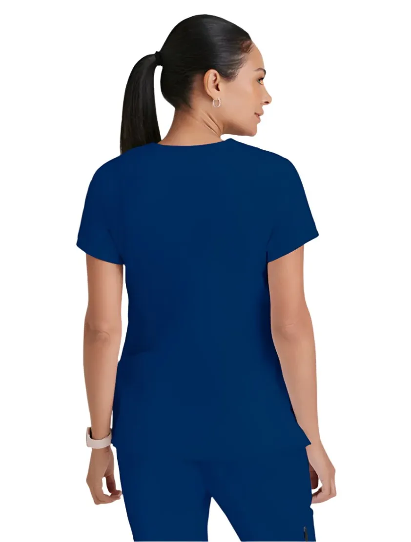 Grey's Anatomy™ by Barco Kira Zipper-Pocket Scrub Top