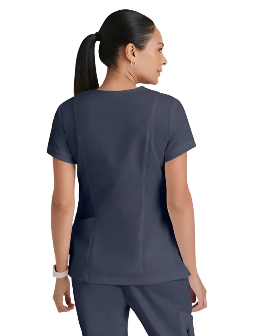 Grey's Anatomy™ by Barco Kira Zipper-Pocket Scrub Top