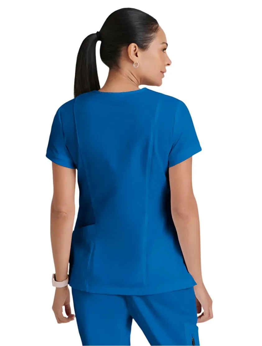 Grey's Anatomy™ by Barco Kira Zipper-Pocket Scrub Top