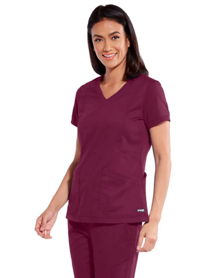 Grey's Anatomy™ by Barco Kira Zipper-Pocket Scrub Top