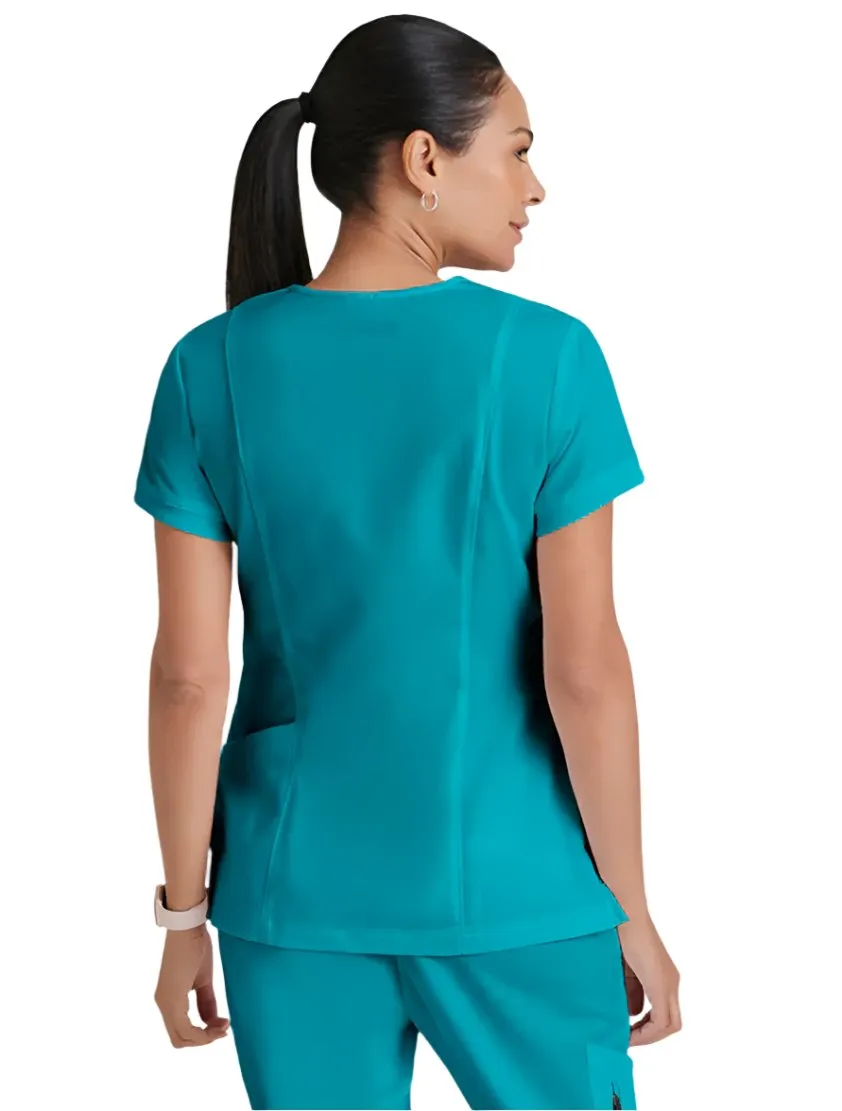 Grey's Anatomy™ by Barco Kira Zipper-Pocket Scrub Top