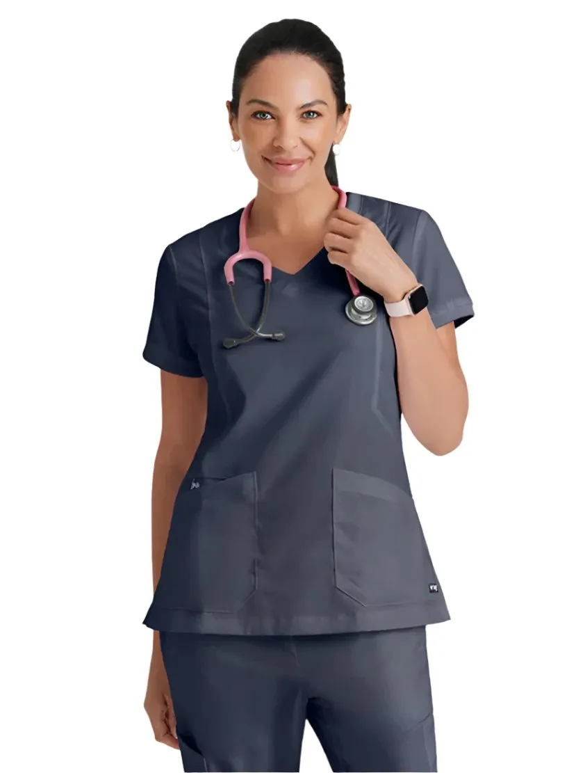Grey's Anatomy™ by Barco Kira Zipper-Pocket Scrub Top
