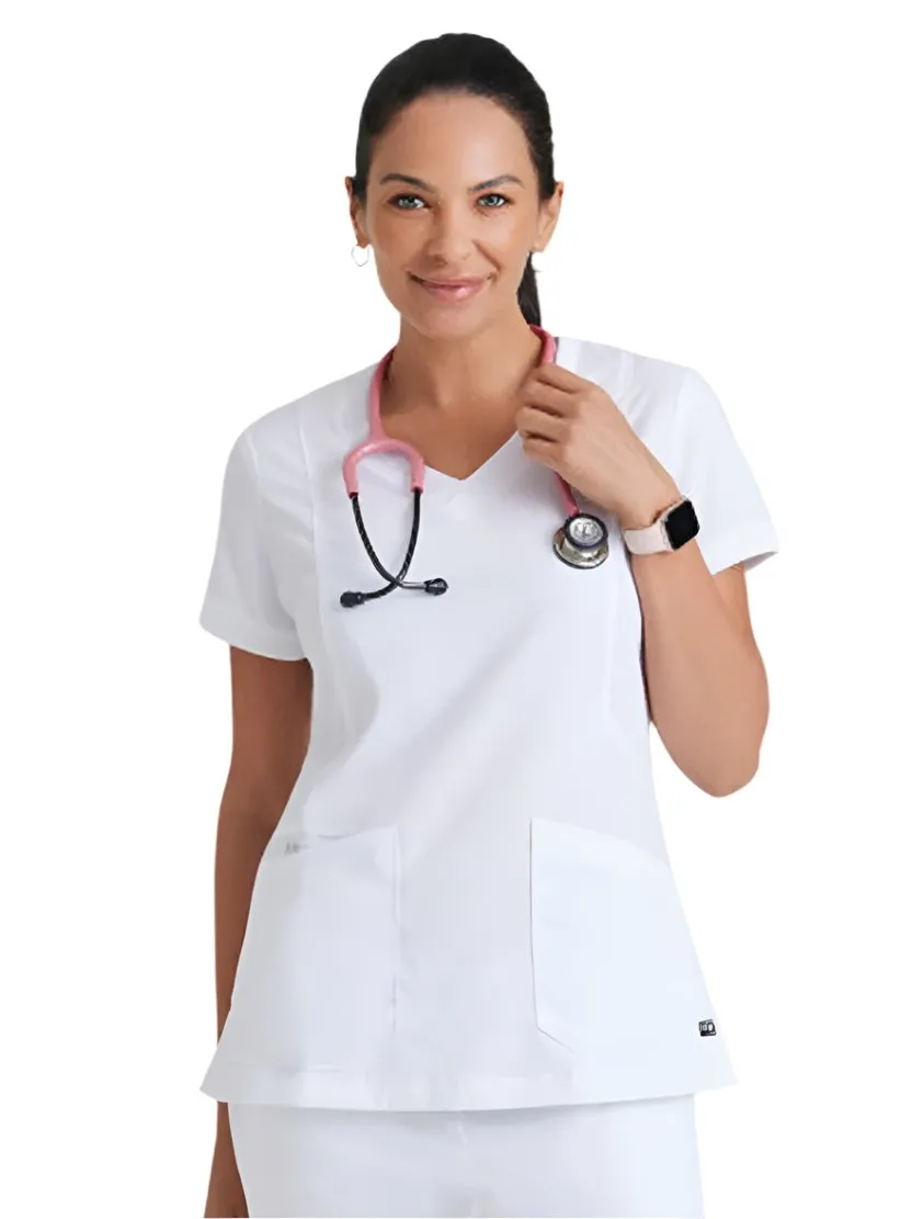 Grey's Anatomy™ by Barco Kira Zipper-Pocket Scrub Top