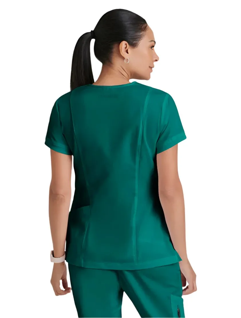 Grey's Anatomy™ by Barco Kira Zipper-Pocket Scrub Top