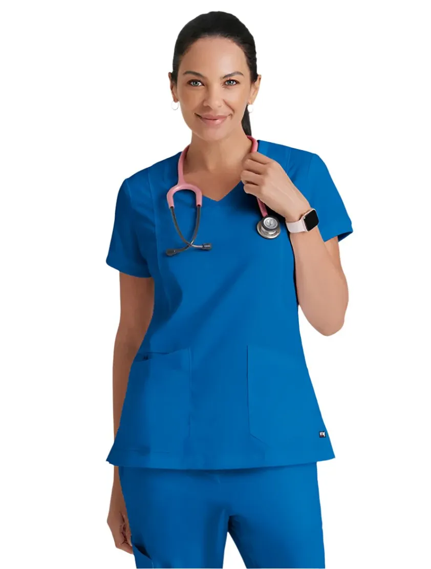 Grey's Anatomy™ by Barco Kira Zipper-Pocket Scrub Top