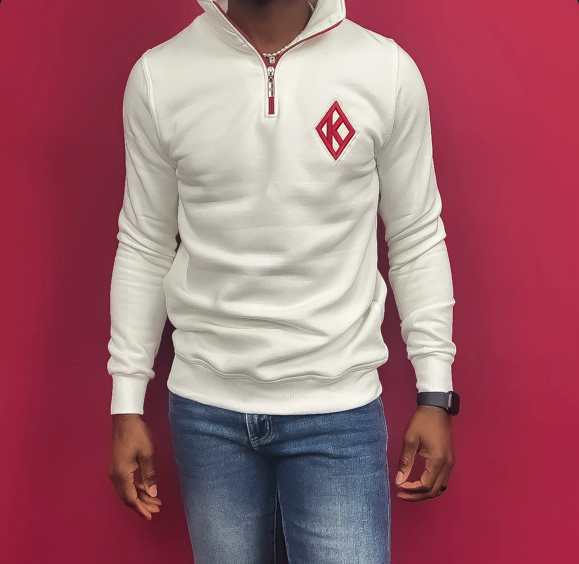 Half Zipper Floating K Sweatshirt