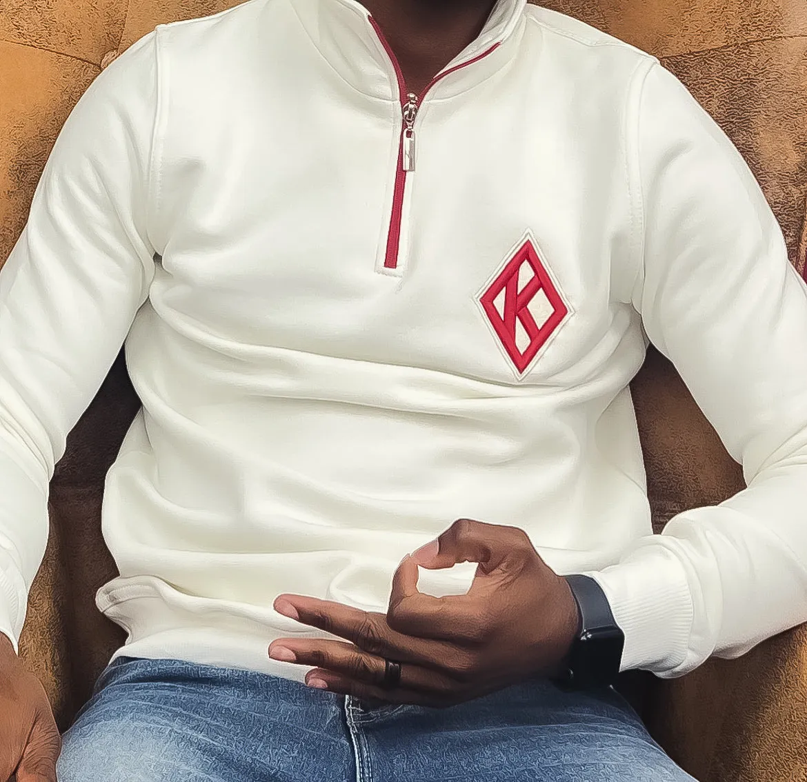 Half Zipper Floating K Sweatshirt