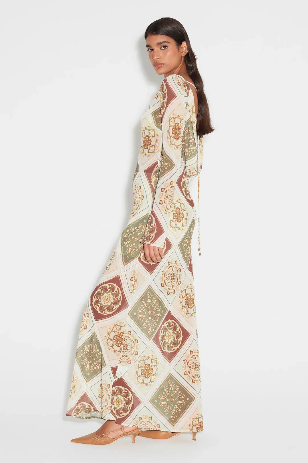 HANSEN & GRETEL - SUNDRA SLIP DRESS - EVERGREEN TILE