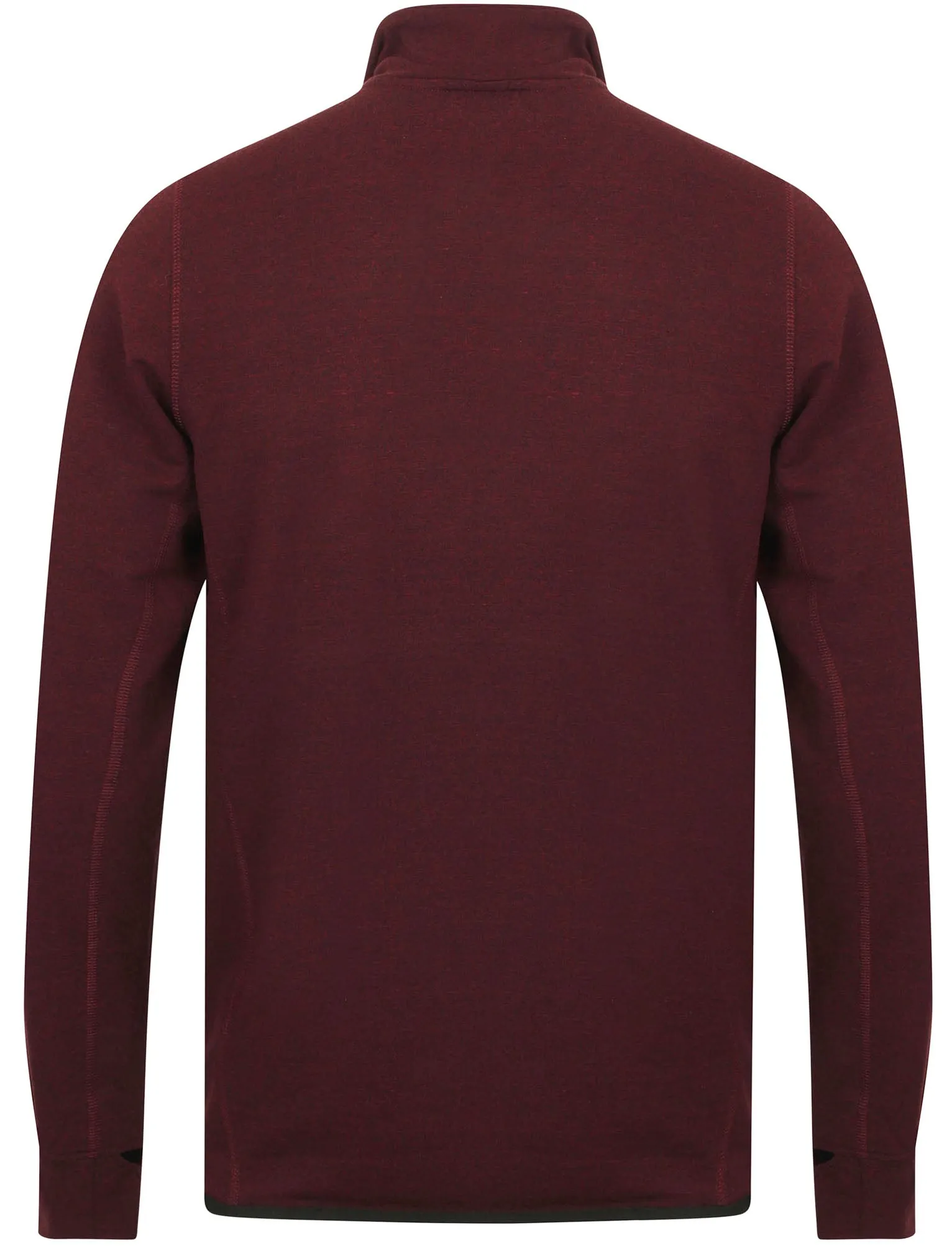 Haverburg Half Zip Funnel Neck Pullover Sweat In Windsor Wine - Tokyo Laundry Active
