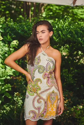 Hemant & Nandita Agra Schiffly Short Dress