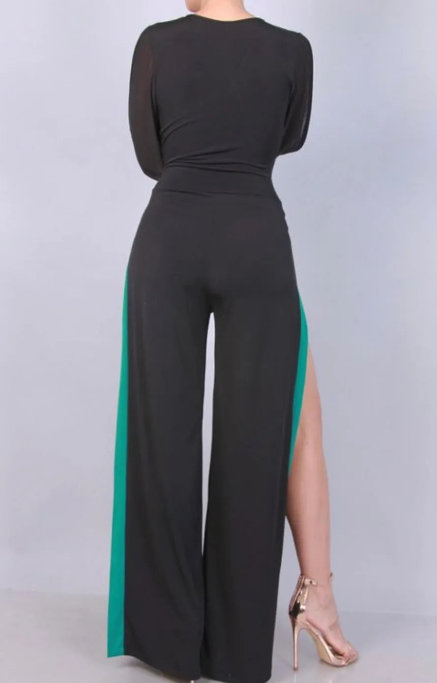 High Split Jumpsuit