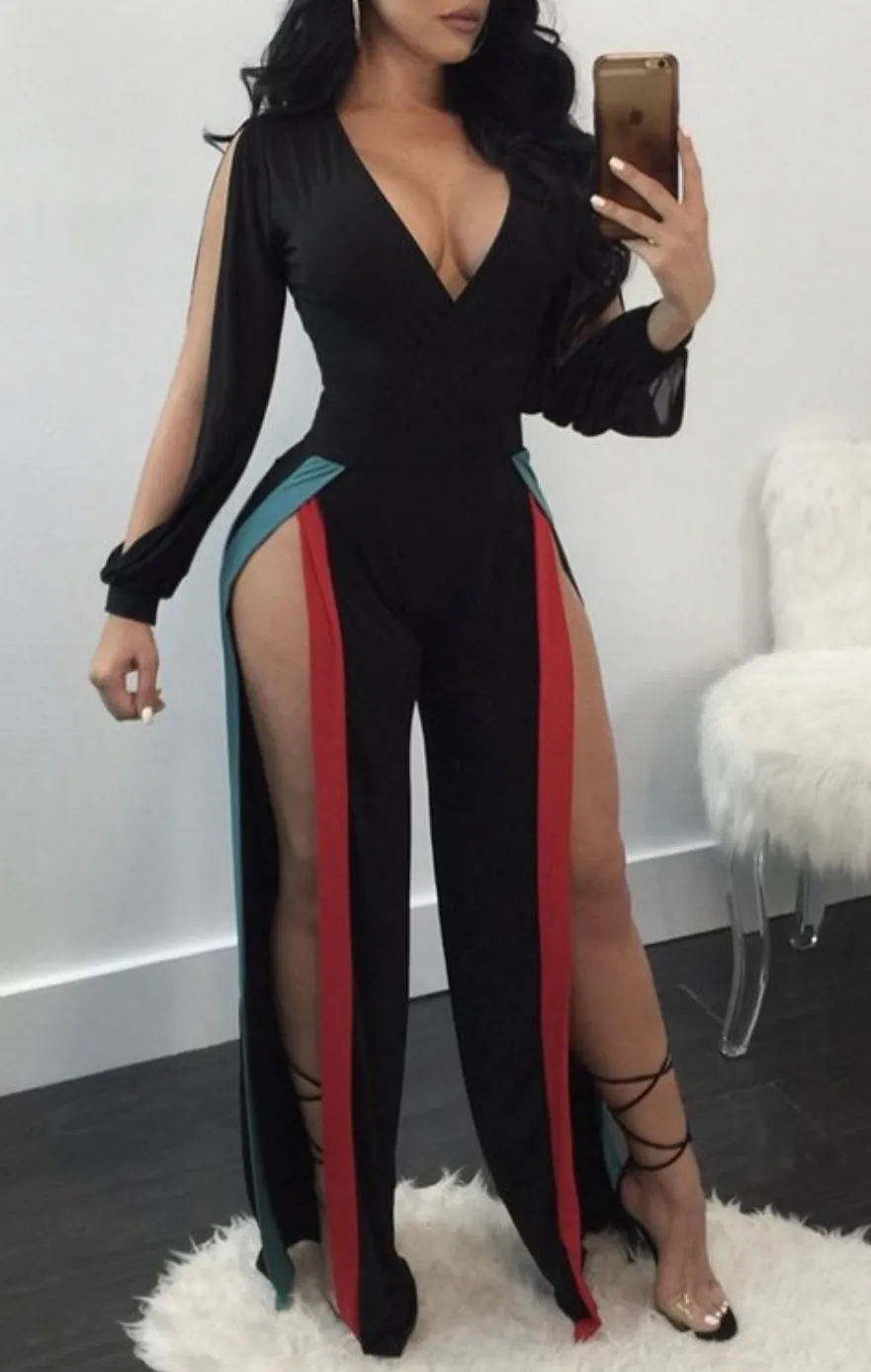 High Split Jumpsuit