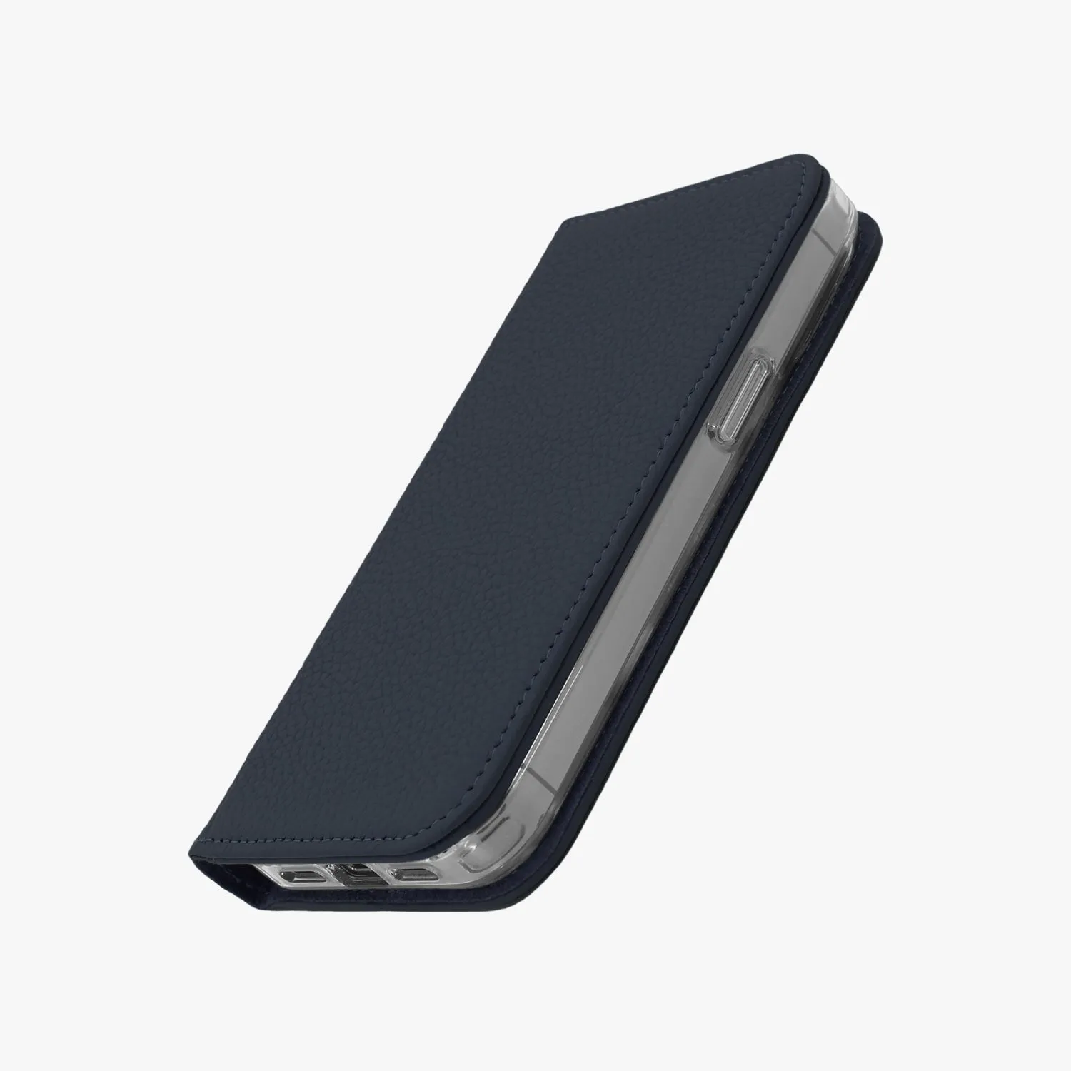 iPhone 12/12 Pro MagSafe Leather Flip Cover with Clear Case