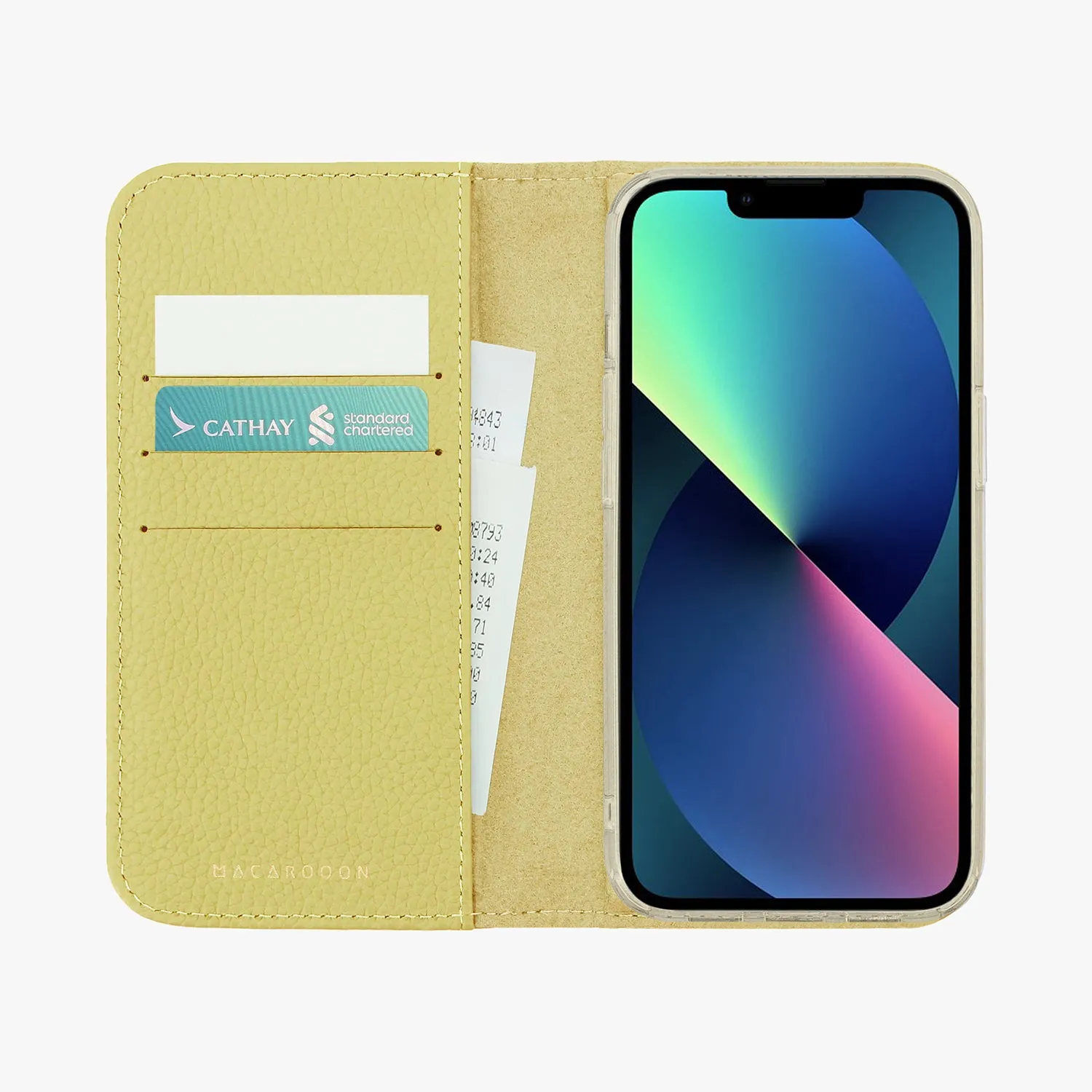 iPhone 12/12 Pro MagSafe Leather Flip Cover with Clear Case