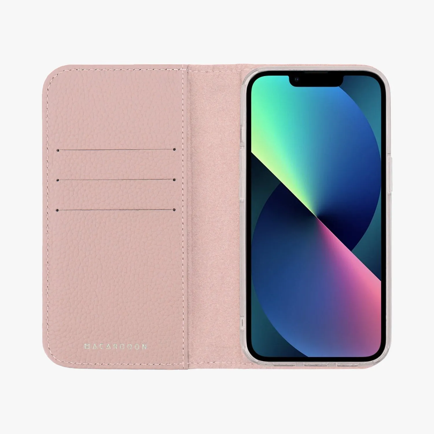 iPhone 12/12 Pro MagSafe Leather Flip Cover with Clear Case