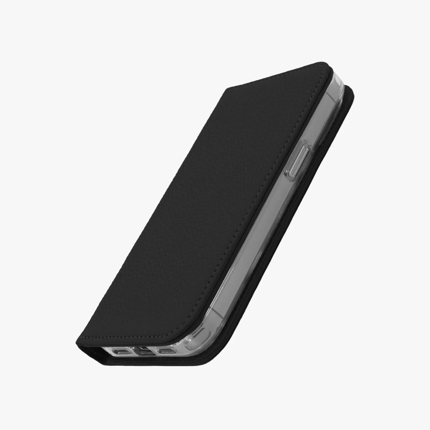 iPhone 12/12 Pro MagSafe Leather Flip Cover with Clear Case