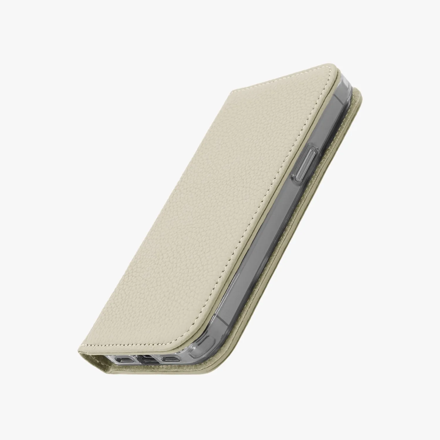 iPhone 12/12 Pro MagSafe Leather Flip Cover with Clear Case