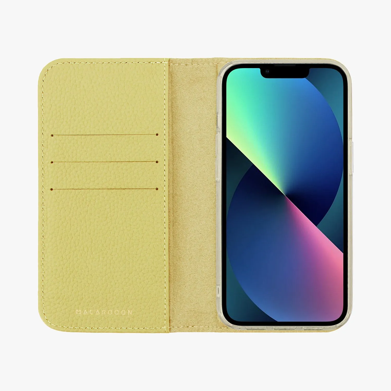 iPhone 12/12 Pro MagSafe Leather Flip Cover with Clear Case