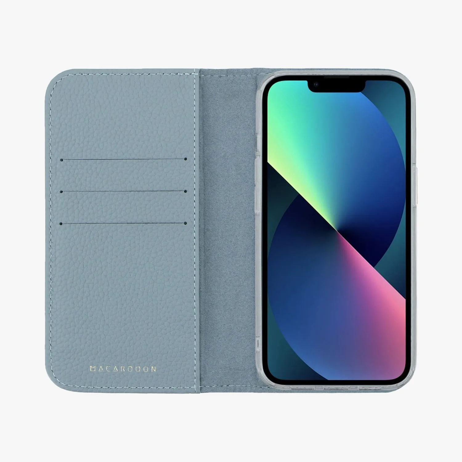 iPhone 12/12 Pro MagSafe Leather Flip Cover with Clear Case