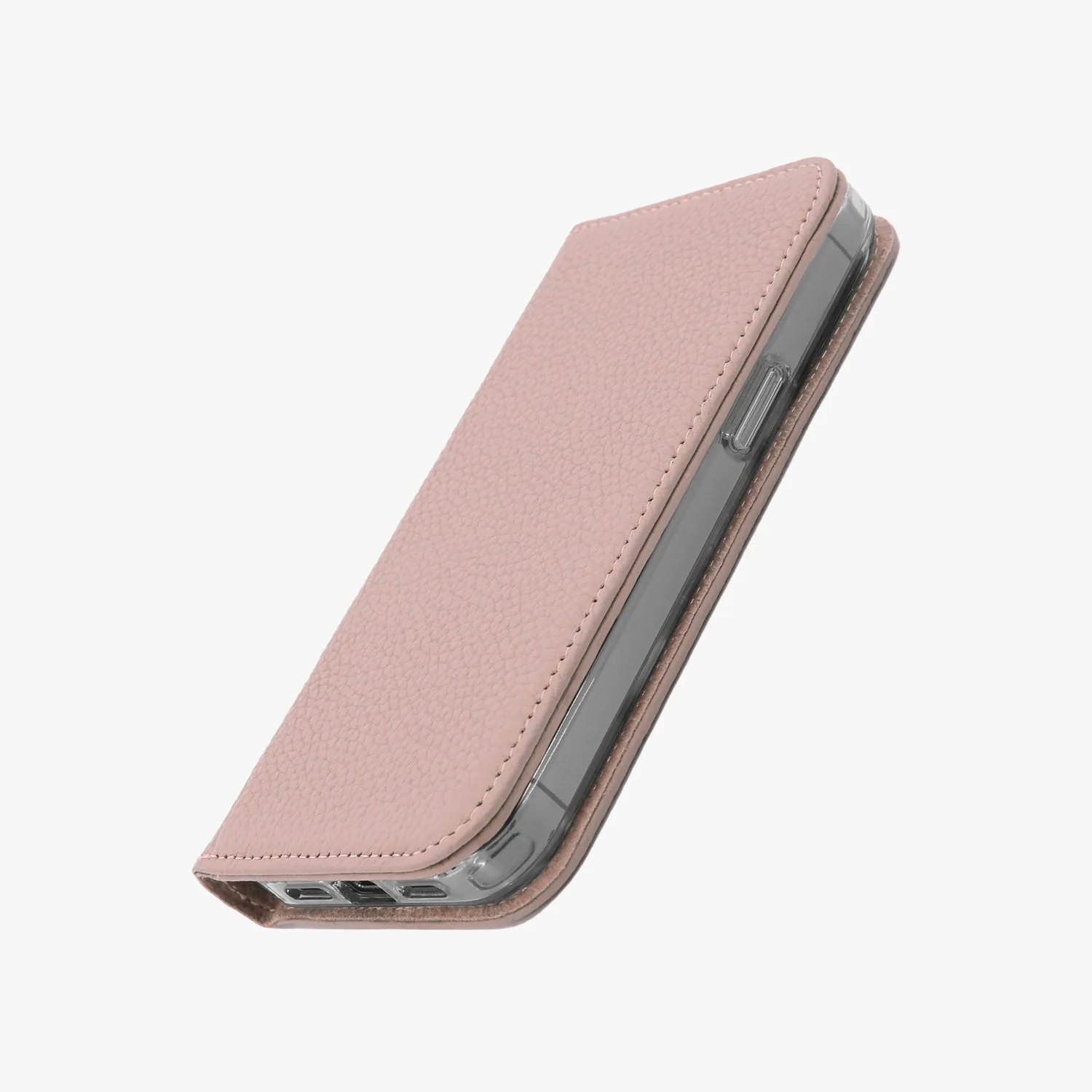 iPhone 12/12 Pro MagSafe Leather Flip Cover with Clear Case