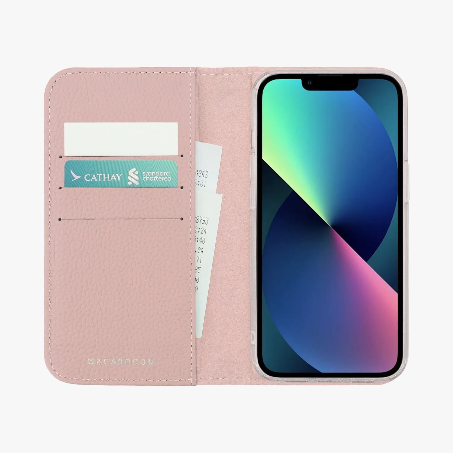 iPhone 12/12 Pro MagSafe Leather Flip Cover with Clear Case
