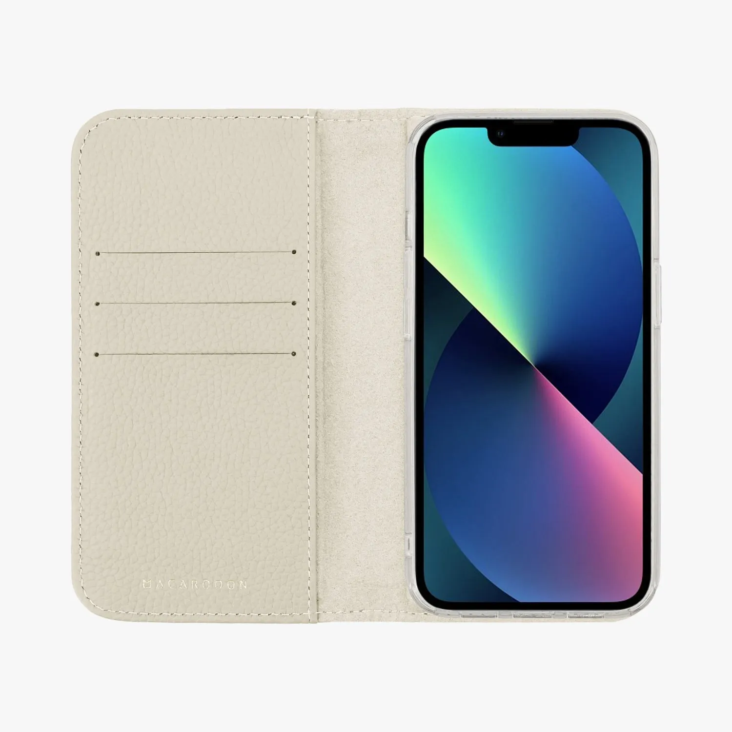 iPhone 12/12 Pro MagSafe Leather Flip Cover with Clear Case