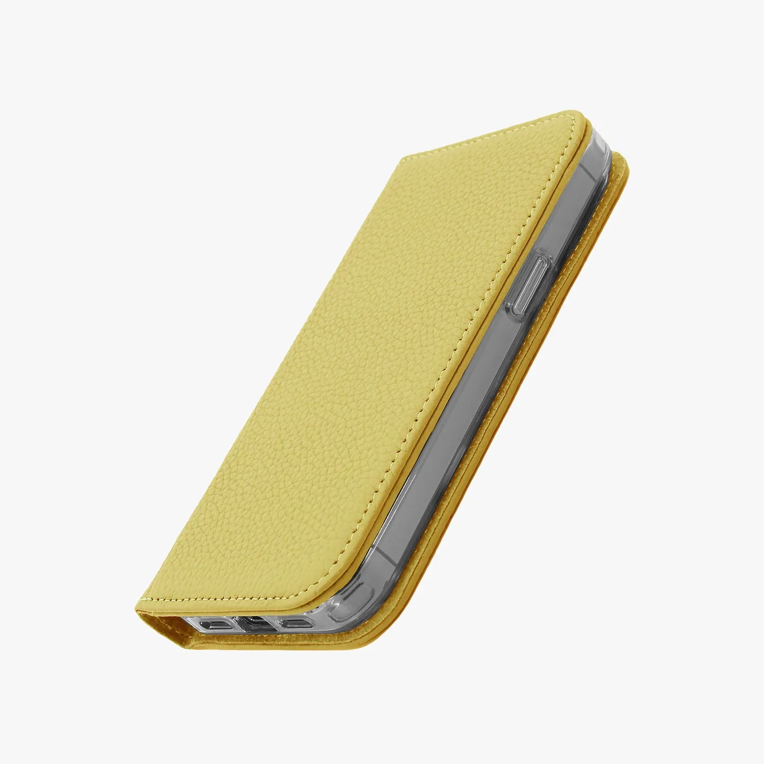 iPhone 12/12 Pro MagSafe Leather Flip Cover with Clear Case