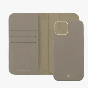 iPhone 12/12 Pro MagSafe Leather Flip Cover with Leather Case