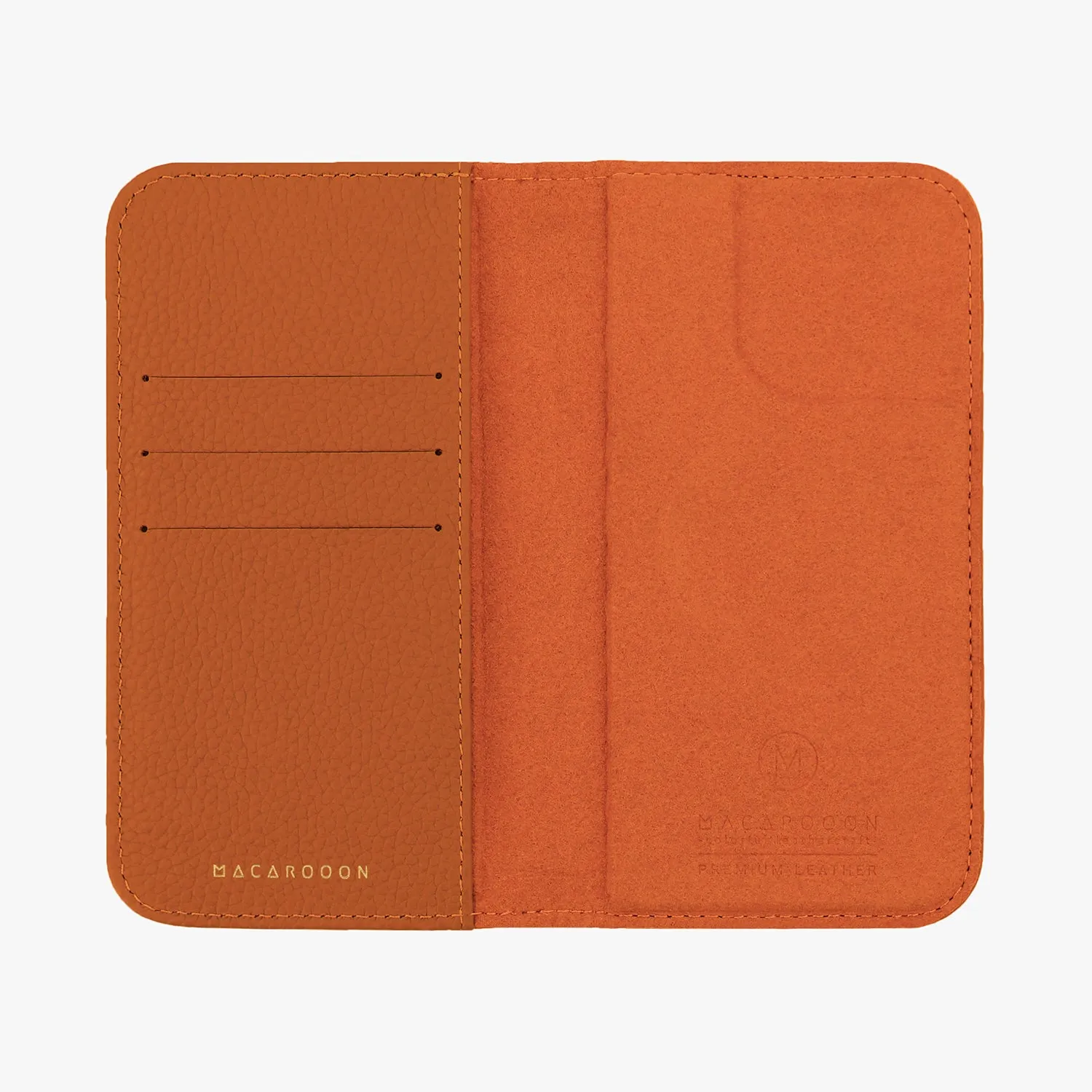 iPhone 16 Pro Max MagSafe Leather Flip Cover with Leather Case