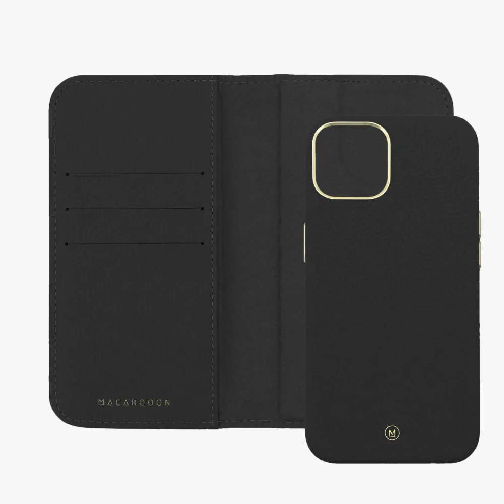 iPhone 16 Pro Max MagSafe Leather Flip Cover with Leather Case